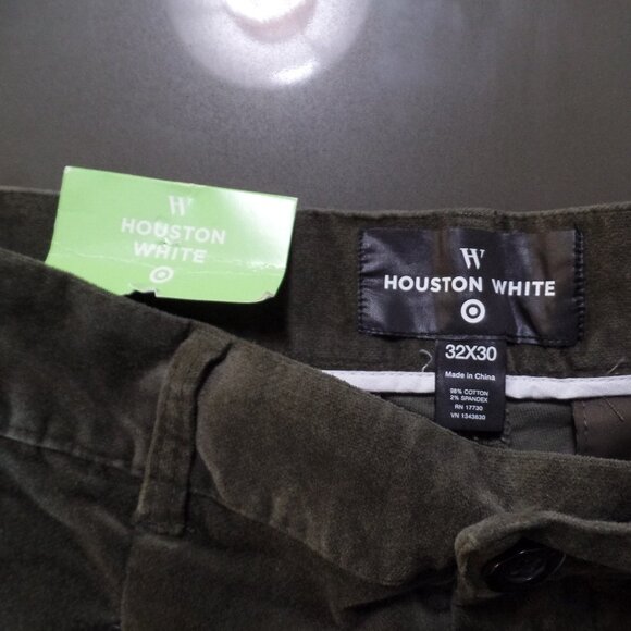 HOUSTON WHITE - Men's Velvet Style Pants 32/30 NWT - Olive Green - Picture 3 of 4